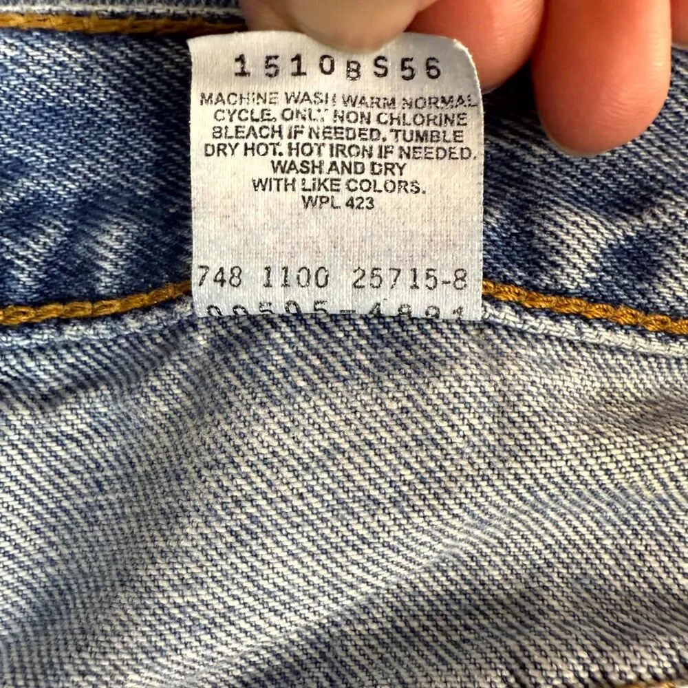 Vintage Levi Strauss & Co. 505 Regular Fit Jeans Mens Size 34 x‎ 36 1100 2000